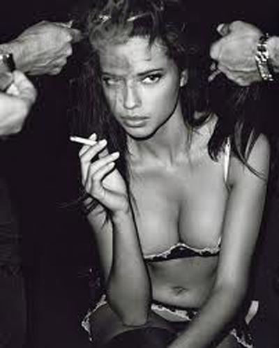 Smoking Adriana Lima