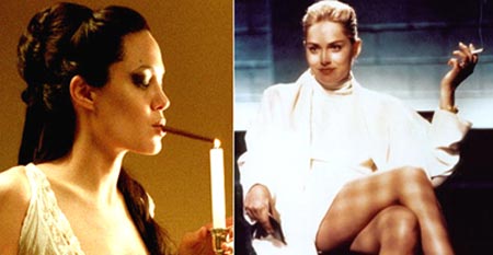 Smoking Angelina Jolie