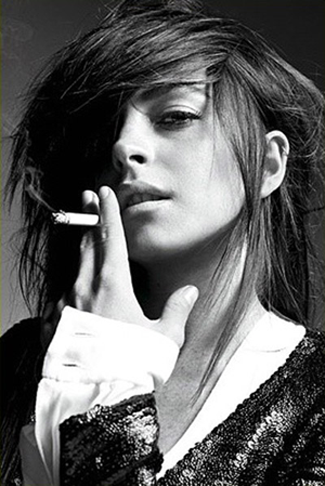Smoking Lindsay Lohan