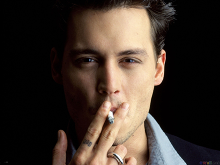 Smoking Johnny Depp