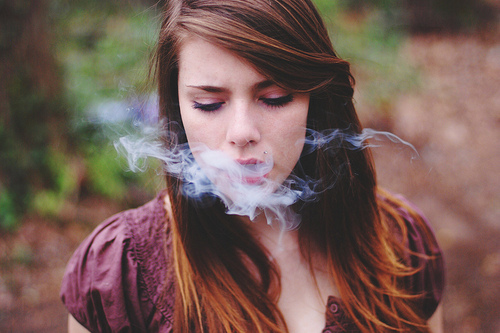 smoking woman