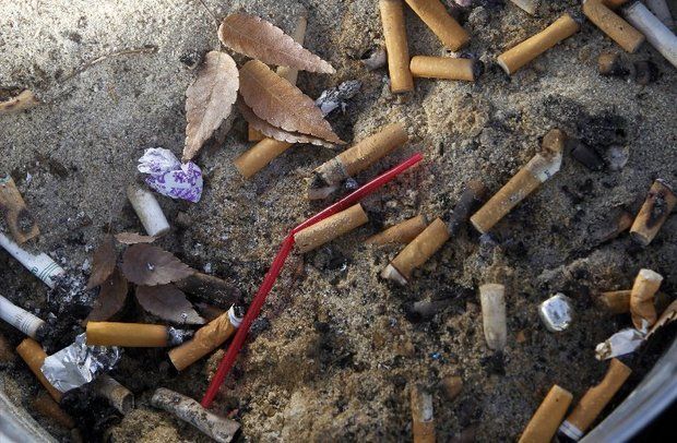 Cigarette Butts on the Beach