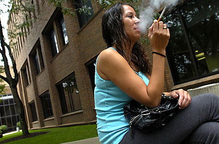 Smoking Student