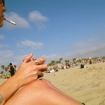 Smoking on the Beach